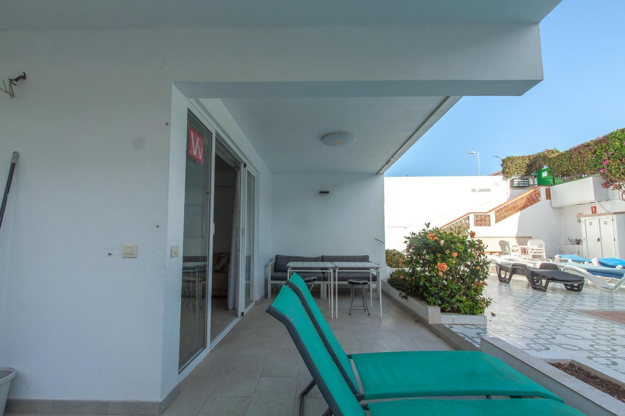 Apartamento Con Terraza Y Piscina En Playa Del Ing Playa del Inglés Zewnętrze zdjęcie