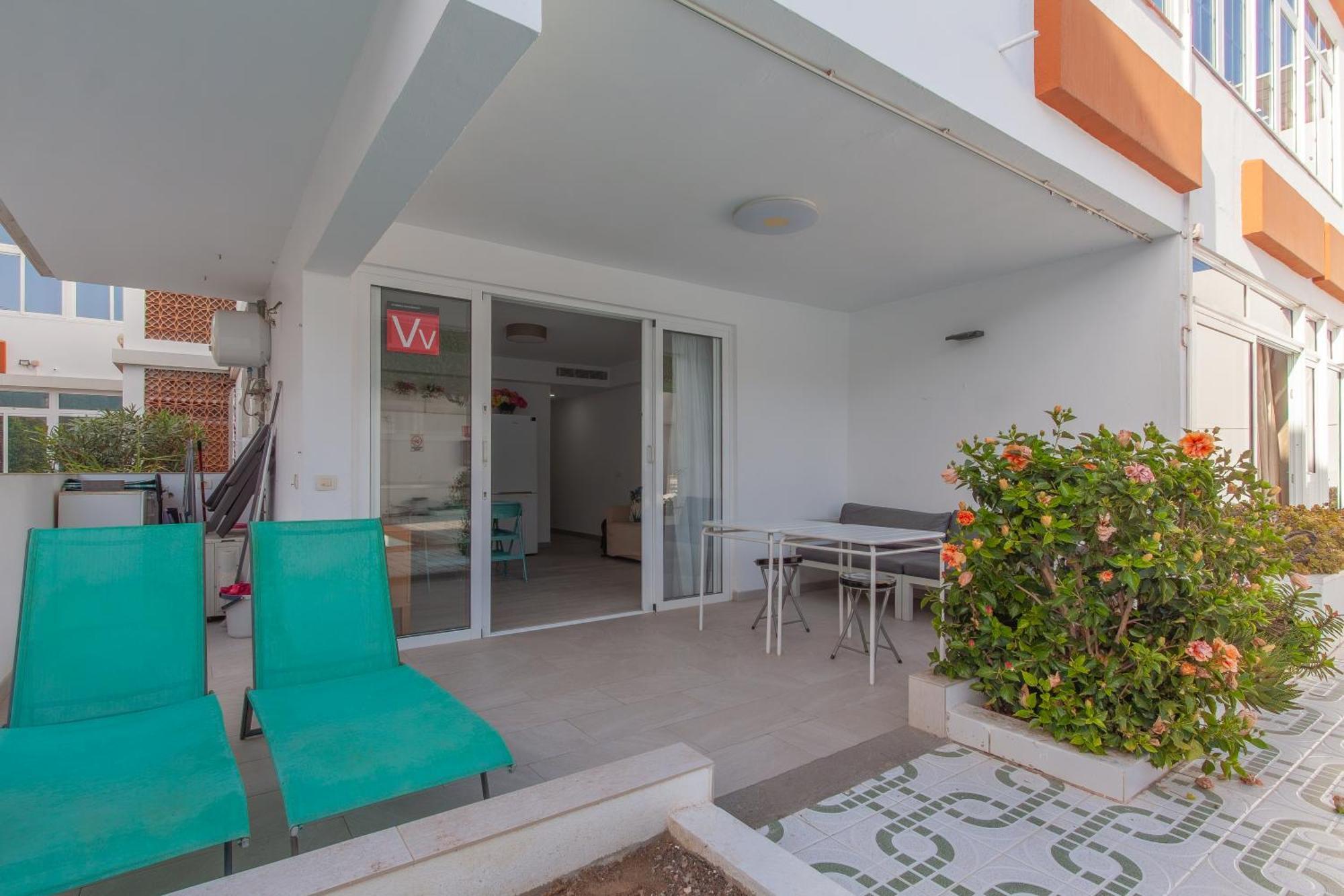 Apartamento Con Terraza Y Piscina En Playa Del Ing Playa del Inglés Zewnętrze zdjęcie