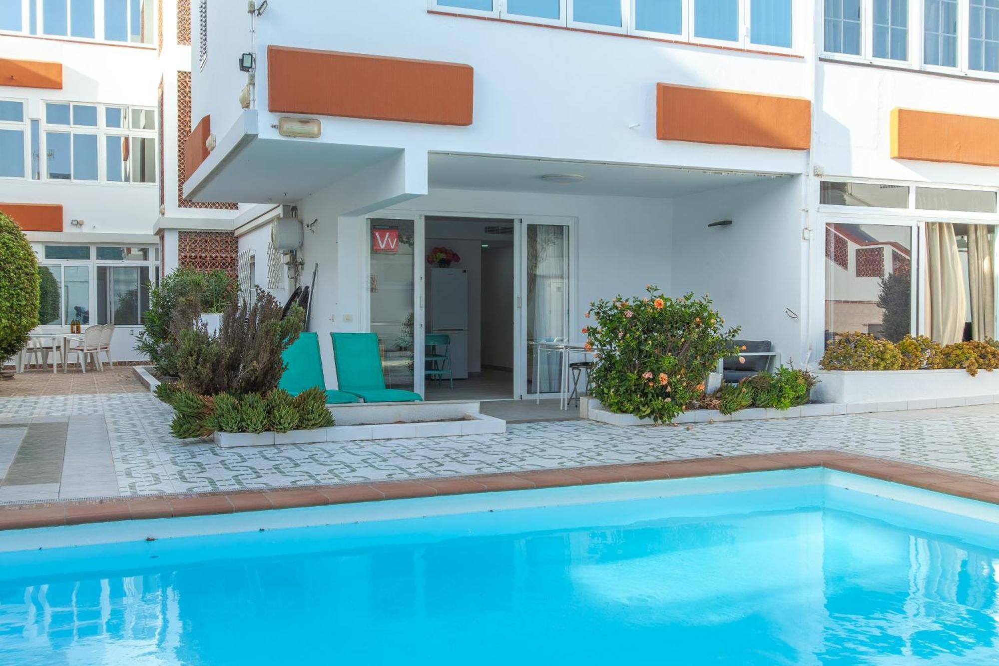Apartamento Con Terraza Y Piscina En Playa Del Ing Playa del Inglés Zewnętrze zdjęcie