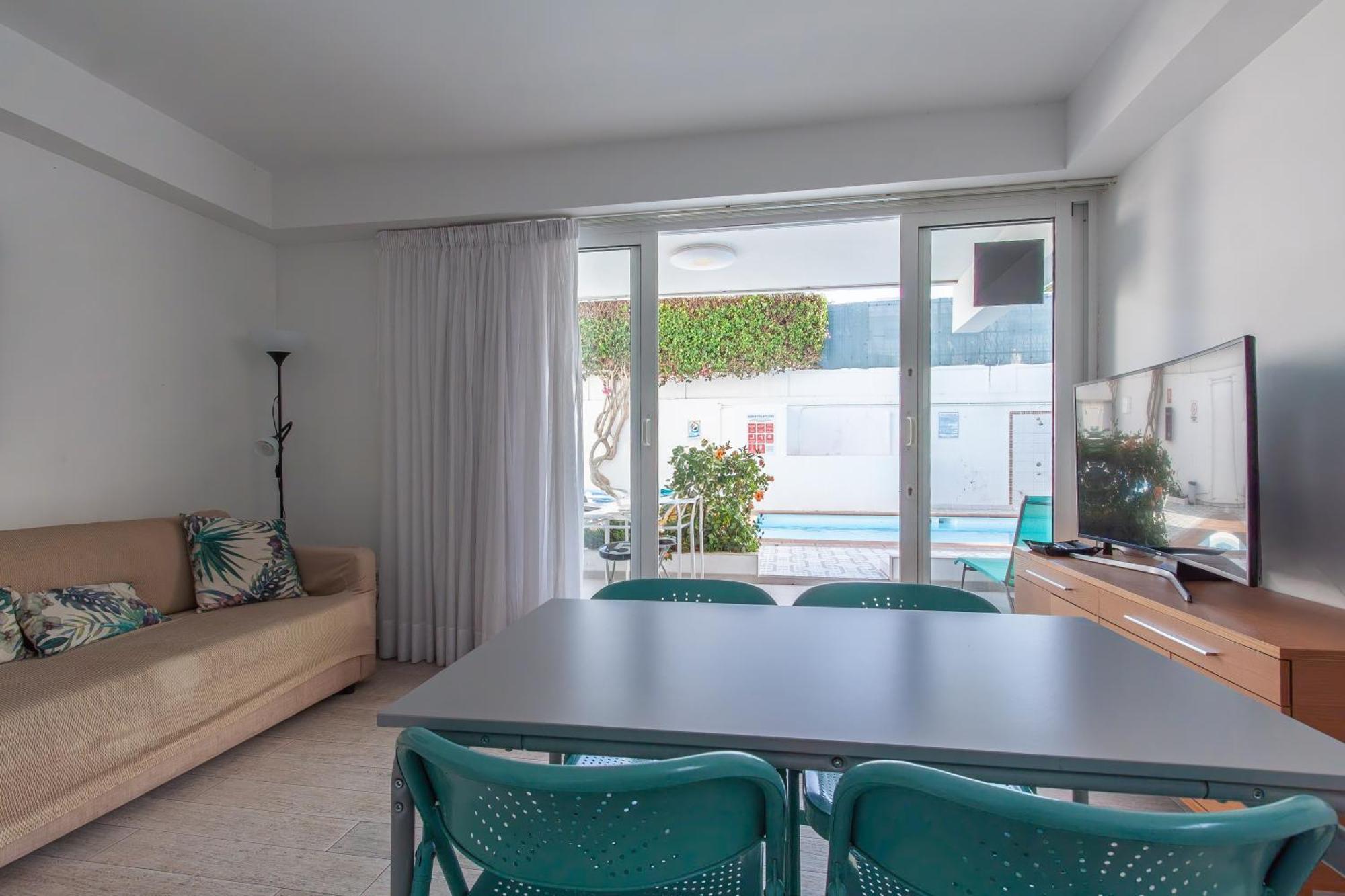 Apartamento Con Terraza Y Piscina En Playa Del Ing Playa del Inglés Zewnętrze zdjęcie